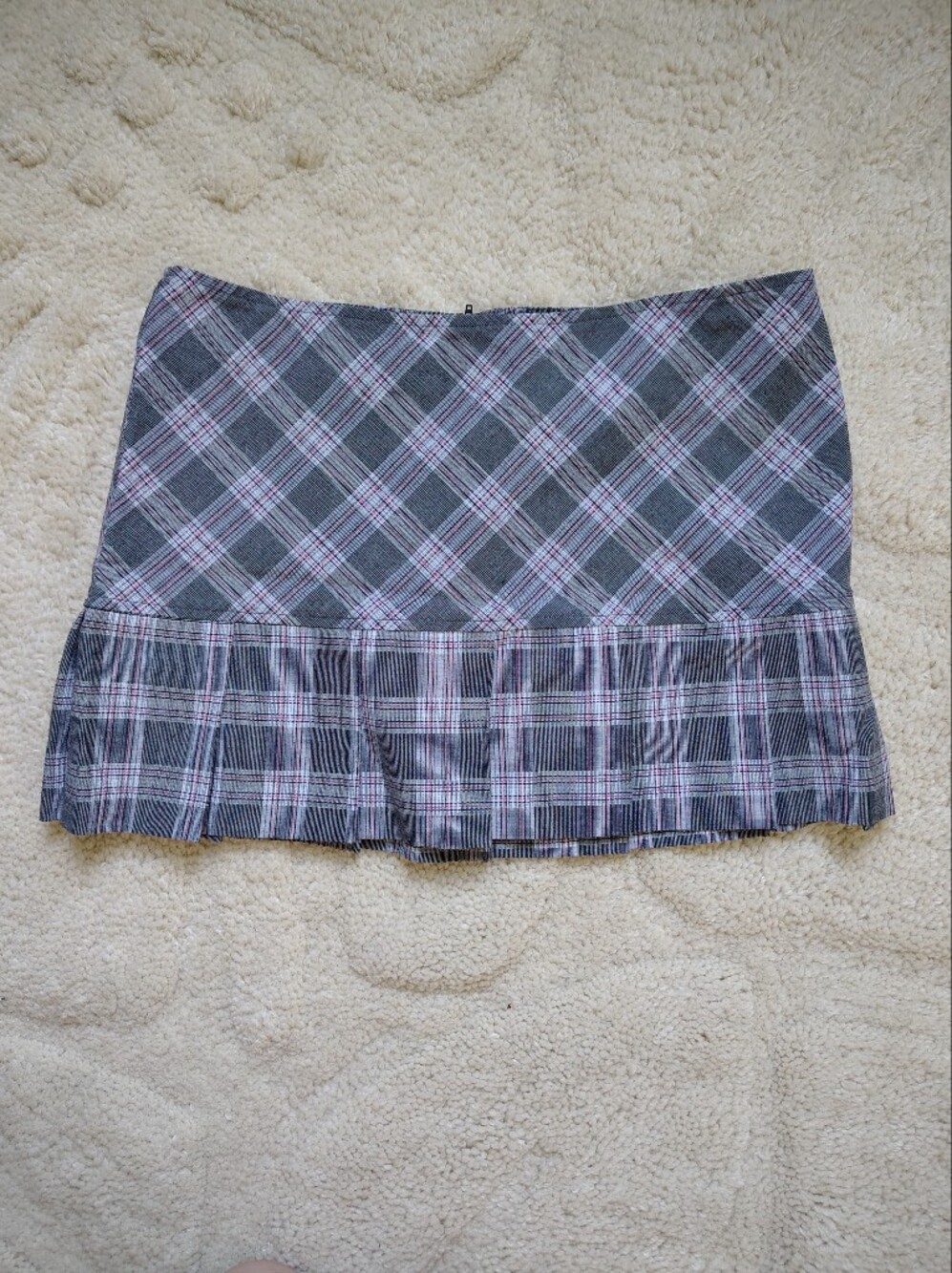 ☀️5/$25☀️ Tracy Evans Size 11 Plaid Pleated Hem Schoolgirl Mini Skirt Y2K